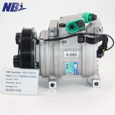 Un buen precio. F500-CPAAA-02 97701-1Y000 HS09 Auto AC Compressor for Hyundai I10 Kia Picanto AC Pump F500CPAAA02 977011Y000 en línea