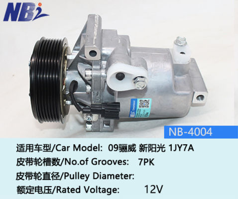 10S11 12V 7PK 115mm Compresor de CA automotriz 92600-1JY7A B926001JY7A para Nissan TIIDA 1.6 09-11