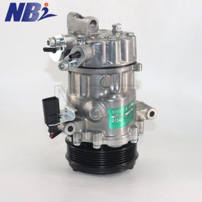 Compresor de CA SD6V12 para VW Polo Derby Vento SKODA Fabia Rapid 14339N 6RF820803A 6RF820803B 6RF820803 6R0820803A 6R0820803B 12V