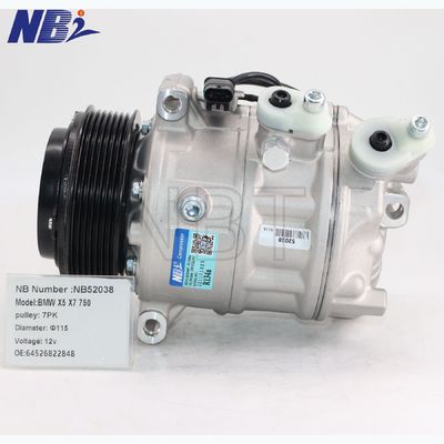 64526822848 Compresor de aire acondicionado para automóviles para BMW 750i 520i X5 X7 645256802 Compresor de aire acondicionado 12V