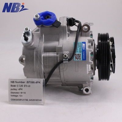 Un buen precio. Para BMW X5 E70 4.8 Polea Nueva 4PK 110 Diámetro 12V Voltaje OEM 64509121760,64529185144 Compresores de Aire en línea